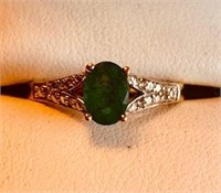 10K  Emerald Ring