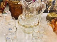 Victorian Glass Lemonade Set