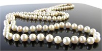 36" Strand of Cultured Pearls, 14K