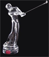 Baccarat Crystal Golf Figure