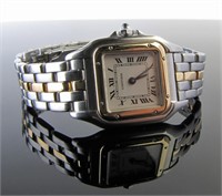 Cartier 18K / Stainless Panthere Quartz Watch
