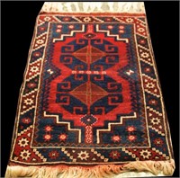 HAND KNOTTED PERSIAN HERIZ RUG