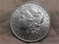 1880 MORGAN SILVER DOLLAR UNC BEAUTIFUL COIN