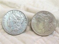 1900 (CHOICE BU)& 1900-O MORGAN SILVER DOLLARS