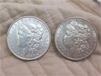 1888 & 1889-S MORGAN SILVER DOLLARS
