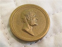 CIVIL WAR TOKEN LINCOLN AND GARFIELD HEAD COIN