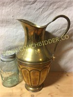 Beautiful heavy brass water pitcher