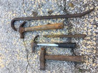 hammers crow bar and other tools