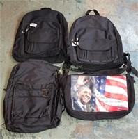 Lot Of 4 New Afterthoughts Backpacks Black