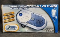 New Super Slim Portable Cd Player Coby Cx-cd234