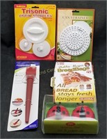 Lot Of New Items Basting Brush Can Strainer Bags