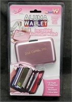 New Pink Aluma Wallet Id Theft Protection