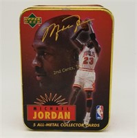 Michael Jordan 5 All Metal Collector Cards Upper