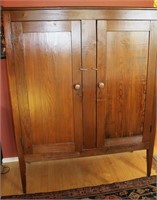 MID 19TH CENTURY DOUBLE DOOR JELLY CUPBOARD ALL