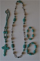 Antique Asian 2 Necklaces and 2 Bracelets