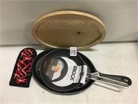 STEAK IRON PLATTER WITH SMALL PAN