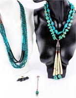 Jewelry Lot of Turquoise Necklaces