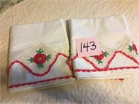 PR. OF HAND STITCHED PILLOW CASES