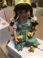 JOHN DEERE PORCELAIN DOLL W/ BOX - SALLY