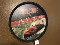 WELCOME TO SHELL LAKE WOODEN DECOR SIGN