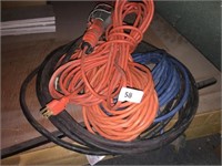 Assortment of Cords and a Shop Light