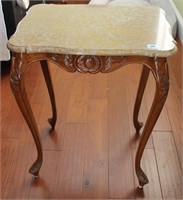 FRENCH STYLE MARBLE LAMP TABLE 24" X 18" X 30"