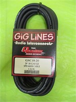 20'  18 Gauge Speaker Cable