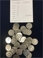 35 Canadian Nickels