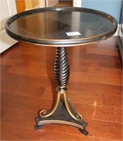 PAINTED CANDLESTAND 18" DIAMETER TOP X 24" TALL