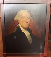 HAND ENHANCED PORTRAIT OF GEORGE WASHINGTON IN