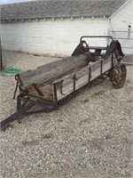 Rustic antique manure spreader/wagon