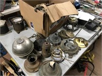 LOT OF LAMP PARTS