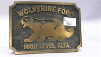 Wolverine Ford high level Alberta belt buckle