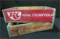 (2X) ROYAL CROWN COLA  DRINK CRATES