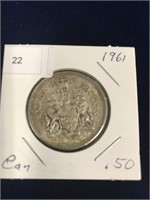 1961 Canadian Fifty Cent Piece