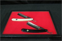 PAIR OF GERMAN HERDERS STRAIGHT RAZOR