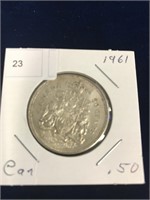 1961 Canadian Fifty Cent Piece