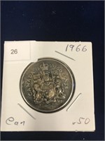 1966 Canadian Fifty Cent Piece