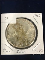 1963 Canadian Silver Dollar