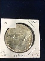 1963 Canadian Silver Dollar