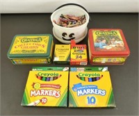 Big Lot of Crayons and Markers Most New In Box