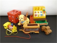 * Lot of Vintage Toys Fisher Price and Wood