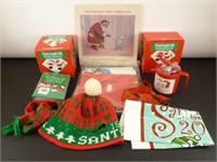 Large Tote of "Santa Bear" Misc.: Includes 2 Sets