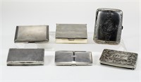 Group of Six Sterling Silver Boxes