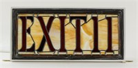 Leaded glass EXIT Sign