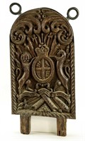 British Royal Coat of Arms Carved Panel