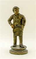 Extry! Newspaper Boy Spelter Figurine
