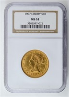 1907 $10 Liberty Gold Eagle