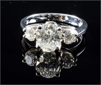 Ladies 18K Diamond Engagement Ring