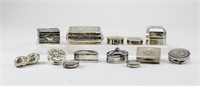 Collection of Small Silver Boxes